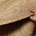 Tapis de sol du bureau de bureau de paille de fibre naturelle